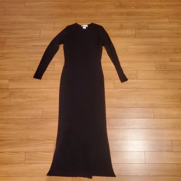 TRE by Natalie Ratabesi Stretch Jersey Black Column Dress - Picture 2 of 4